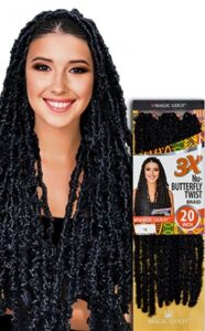 Magic Gold 3X Nu Butterfly Braid 20″