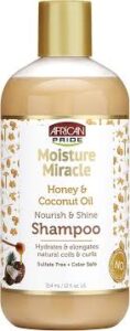 African Pride Moist Miracle Honey & Coconut Shampoo (16 oz)