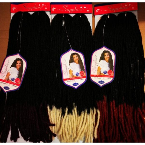Sapphire Sapphire Super Dread Crochet Braid 22 in