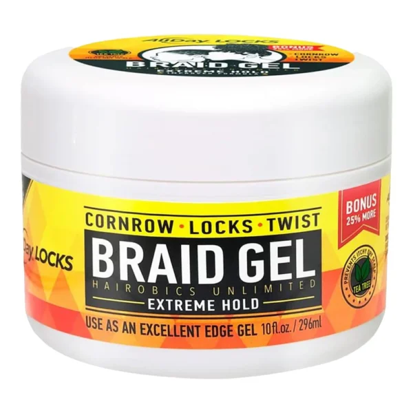 AllDay Locks Braid Gel - Extreme Hold (10oz)